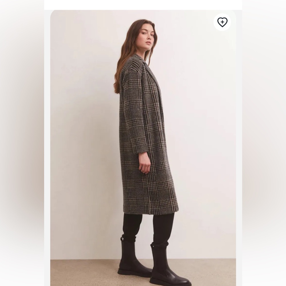 Z supply mason coat houndstooth
